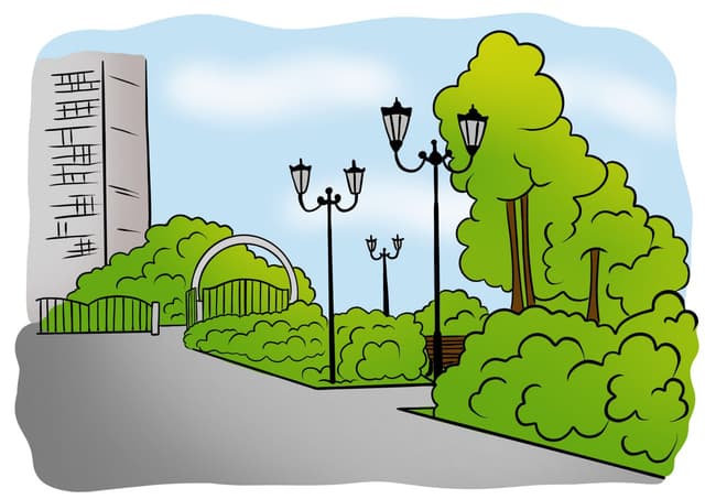 Парк на улице Молодежная